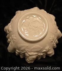 MaxSold Auction: Vintage Imperial Glass White Milk Glass Bowl with Rose/Doeskin Pattern - Newport (Pennsylvania, USA) SELLER MANAGED Downsizing Online Auction - North 5th Street