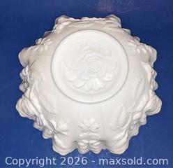 MaxSold Auction: Vintage Imperial Glass White Milk Glass Bowl with Rose/Doeskin Pattern - Newport (Pennsylvania, USA) SELLER MANAGED Downsizing Online Auction - North 5th Street