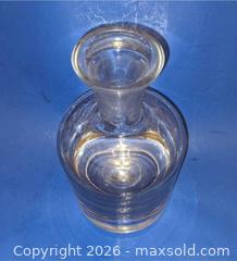 MaxSold Auction: Vintage Krosno "bubble in base"  Clear Crystal Decanter - Newport (Pennsylvania, USA) SELLER MANAGED Downsizing Online Auction - North 5th Street