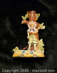 MaxSold Auction: Vintage Multicolor Figural Porcelain Vase with Woman by Tree - Newport (Pennsylvania, USA) SELLER MANAGED Downsizing Online Auction - North 5th Street