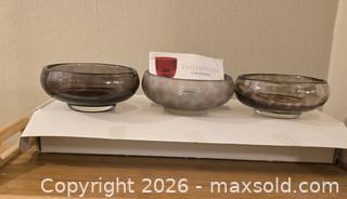 MaxSold Auction: Waterford Evolution Set of 3 Multicolored Crystal Bowls - Newport (Pennsylvania, USA) SELLER MANAGED Downsizing Online Auction - North 5th Street
