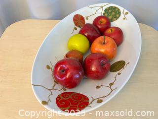 MaxSold Auction: Porcelain Portuguese Centrepiece Bowl with Faux Apples - London (Ontario, Canada) PARTNER MANAGED Downsizing Online Auction - Trillium Cresent