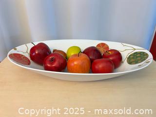 MaxSold Auction: Porcelain Portuguese Centrepiece Bowl with Faux Apples - London (Ontario, Canada) PARTNER MANAGED Downsizing Online Auction - Trillium Cresent