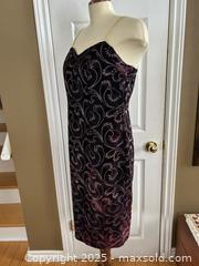 MaxSold Auction: Vanna White Original Dark Purple Velvet Embroidered Cocktail Dress – Women’s US 6–8 - London (Ontario, Canada) PARTNER MANAGED Downsizing Online Auction - Trillium Cresent