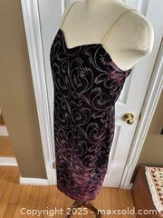 MaxSold Auction: Vanna White Original Dark Purple Velvet Embroidered Cocktail Dress – Women’s US 6–8 - London (Ontario, Canada) PARTNER MANAGED Downsizing Online Auction - Trillium Cresent