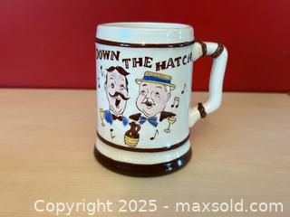 MaxSold Auction: Vintage Ceramic Beer Stein Mug – “Down the Hatch” – Made in Japan - London (Ontario, Canada) PARTNER MANAGED Downsizing Online Auction - Trillium Cresent