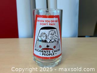 MaxSold Auction: Vintage Novelty Glass Beer Mug – “When You Drink Don’t Park” Safety Slogan - London (Ontario, Canada) PARTNER MANAGED Downsizing Online Auction - Trillium Cresent