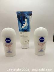 MaxSold Auction: 2 Pieces Nivea Anti-Perspirant & Rhythm Of The Rain Hair Masque & Scalp Detox - Norfolk (Ontario, Canada) SELLER MANAGED Commercial Liquidation Online Auction - Robinson Street