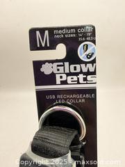 MaxSold Auction: 3 Pieces Glow Pets USB Rechargeable LED Medium Collar  - Norfolk (Ontario, Canada) SELLER MANAGED Commercial Liquidation Online Auction - Robinson Street