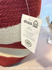 MaxSold Auction: Alkaso 100% Natural Fiber Jute Basket - Norfolk (Ontario, Canada) SELLER MANAGED Commercial Liquidation Online Auction - Robinson Street