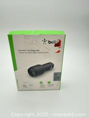 MaxSold Auction: Belkin Dual USB-C Car Charger Fast Charge Power Delivery  - Norfolk (Ontario, Canada) SELLER MANAGED Commercial Liquidation Online Auction - Robinson Street