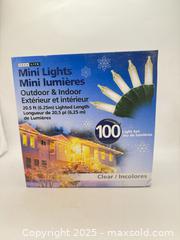 MaxSold Auction: Clear Deco-Lite Mini Christmas Lights 20.5’ Outdoor & Indoor 100 Lights - Norfolk (Ontario, Canada) SELLER MANAGED Commercial Liquidation Online Auction - Robinson Street