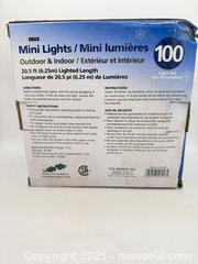 MaxSold Auction: Clear Deco-Lite Mini Christmas Lights 20.5’ Outdoor & Indoor 100 Lights - Norfolk (Ontario, Canada) SELLER MANAGED Commercial Liquidation Online Auction - Robinson Street