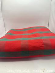 MaxSold Auction: Plaid 90” Round Christmas Tablecloth - Norfolk (Ontario, Canada) SELLER MANAGED Commercial Liquidation Online Auction - Robinson Street