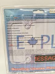 MaxSold Auction: Scrolling License Plate Frame Programmable Message And LED Brake Light  - Norfolk (Ontario, Canada) SELLER MANAGED Commercial Liquidation Online Auction - Robinson Street