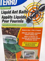 MaxSold Auction: Terro Outdoor Liquid Ant Baits 2 sets of 4 Pieces  - Norfolk (Ontario, Canada) SELLER MANAGED Commercial Liquidation Online Auction - Robinson Street