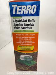 MaxSold Auction: Terro Outdoor Liquid Ant Baits 2 sets of 4 Pieces  - Norfolk (Ontario, Canada) SELLER MANAGED Commercial Liquidation Online Auction - Robinson Street