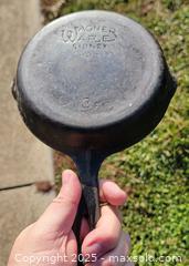 MaxSold Auction: Cast Iron Frying Pan Lot (3) Wagner, Lodge, Ruffhewn - East Cocalico Township (Pennsylvania, USA) SELLER MANAGED Downsizing Online Auction - Stevens Road