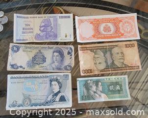 MaxSold Auction: Foreign Non U.S. Currency Mix Lot  - East Cocalico Township (Pennsylvania, USA) SELLER MANAGED Downsizing Online Auction - Stevens Road