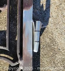 MaxSold Auction: Iron Ornamental Gate Brackets (2) Garden Outdoor Decor  - East Cocalico Township (Pennsylvania, USA) SELLER MANAGED Downsizing Online Auction - Stevens Road