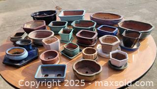 MaxSold Auction: Large Lot of Bonsai Tree Pots  - East Cocalico Township (Pennsylvania, USA) SELLER MANAGED Downsizing Online Auction - Stevens Road