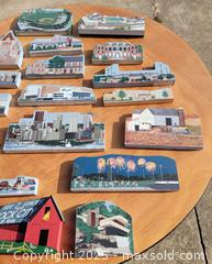 MaxSold Auction: Lot of Wooden Shelf Sitters Collectible Historic Locations  - East Cocalico Township (Pennsylvania, USA) SELLER MANAGED Downsizing Online Auction - Stevens Road