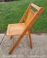 MaxSold Auction: Mid-Century Folding Wooden Slatted Chair - East Cocalico Township (Pennsylvania, USA) SELLER MANAGED Downsizing Online Auction - Stevens Road