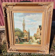 MaxSold Auction: Oil Painting #2 in Beautiful Ornate Wooden Frame - East Cocalico Township (Pennsylvania, USA) SELLER MANAGED Downsizing Online Auction - Stevens Road