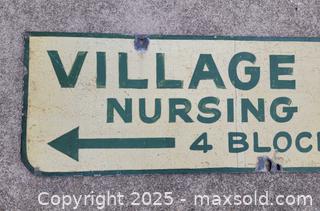 MaxSold Auction: Old Metal Hand Painted Village Vista Nursing Home Sign Lancaster, Pa - East Cocalico Township (Pennsylvania, USA) SELLER MANAGED Downsizing Online Auction - Stevens Road