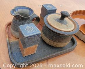 MaxSold Auction: Stoneware Lot (Pitchers, Salt &#38; Pepper Shakers, Trays)  - East Cocalico Township (Pennsylvania, USA) SELLER MANAGED Downsizing Online Auction - Stevens Road
