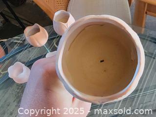 MaxSold Auction: Tuscany Italian Terra Cotta Tulip Votive Candle Holders &#38; 2 Glass Tulip Candle Holders - East Cocalico Township (Pennsylvania, USA) SELLER MANAGED Downsizing Online Auction - Stevens Road