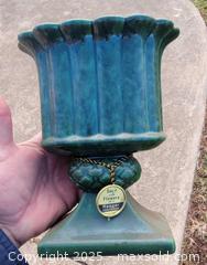 MaxSold Auction: Vintage Haegar, McCoy &#38; Gonder Green Glaze Ceramic Vases (3) - East Cocalico Township (Pennsylvania, USA) SELLER MANAGED Downsizing Online Auction - Stevens Road
