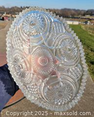 MaxSold Auction: Vintage Ornate Crystal Glass Bowls (3) &#38; Vase  - East Cocalico Township (Pennsylvania, USA) SELLER MANAGED Downsizing Online Auction - Stevens Road