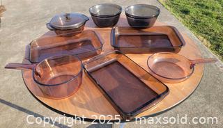 MaxSold Auction: Vintage Pyrex/Anchor Hocking/Corningware Baking Lot  - East Cocalico Township (Pennsylvania, USA) SELLER MANAGED Downsizing Online Auction - Stevens Road