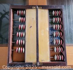 MaxSold Auction: Vintage/Antique Folding Wooden Abacus  - East Cocalico Township (Pennsylvania, USA) SELLER MANAGED Downsizing Online Auction - Stevens Road