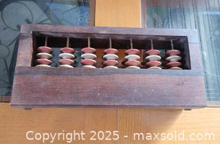 MaxSold Auction: Vintage/Antique Folding Wooden Abacus  - East Cocalico Township (Pennsylvania, USA) SELLER MANAGED Downsizing Online Auction - Stevens Road