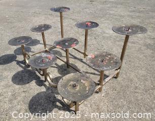 MaxSold Auction: Wrought Iron Fireplace Candelabra 9 Candle Holder - East Cocalico Township (Pennsylvania, USA) SELLER MANAGED Downsizing Online Auction - Stevens Road