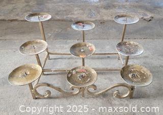 MaxSold Auction: Wrought Iron Fireplace Candelabra 9 Candle Holder - East Cocalico Township (Pennsylvania, USA) SELLER MANAGED Downsizing Online Auction - Stevens Road