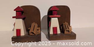 MaxSold Auction: East Coast Atlantic Canada Lighthouse Bookends, Pair - Kingston (Ontario, Canada) SELLER MANAGED Downsizing Online Auction -  Sydenham Street