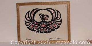 MaxSold Auction: Framed Tile 'Raven' by Clarence Mills (Signed) - Kingston (Ontario, Canada) SELLER MANAGED Downsizing Online Auction -  Sydenham Street