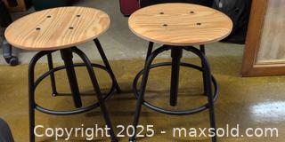 MaxSold Auction: IKEA Wood-top metal stool (pair) - Kingston (Ontario, Canada) SELLER MANAGED Downsizing Online Auction -  Sydenham Street