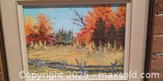 MaxSold Auction: Reta Matheson Original Impasto Oil Autumn Landscape, 11.5x8.4 in - Kingston (Ontario, Canada) SELLER MANAGED Downsizing Online Auction -  Sydenham Street