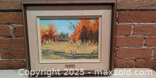 MaxSold Auction: Reta Matheson Original Impasto Oil Autumn Landscape, 11.5x8.4 in - Kingston (Ontario, Canada) SELLER MANAGED Downsizing Online Auction -  Sydenham Street