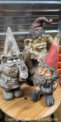 MaxSold Auction: Set of 3 Garden Gnomes, Resin/Ceramic-Style, 12–14 in - Kingston (Ontario, Canada) SELLER MANAGED Downsizing Online Auction -  Sydenham Street