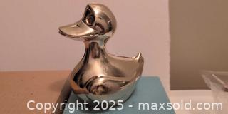 MaxSold Auction: Vintage Chrome-Plated Duck Coin Bank Made in Japan - Kingston (Ontario, Canada) SELLER MANAGED Downsizing Online Auction -  Sydenham Street