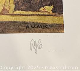 MaxSold Auction: A.J. Casson Group of Seven Hand Signed and Numbered High Quality Print &#34;Eagles Nest&#34; - Otonabee-South Monaghan (Ontario, Canada) SELLER MANAGED Downsizing Online Auction - Dougall Drive