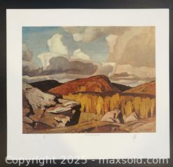 MaxSold Auction: A.J. Casson Group of Seven Hand Signed and Numbered High Quality Print "Hills at Bancroft". - Otonabee-South Monaghan (Ontario, Canada) SELLER MANAGED Downsizing Online Auction - Dougall Drive