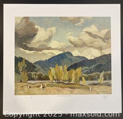 MaxSold Auction: A.J. Casson Group of Seven Hand Signed and Numbered High Quality Print "Hills at Baptiste Lake". - Otonabee-South Monaghan (Ontario, Canada) SELLER MANAGED Downsizing Online Auction - Dougall Drive