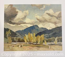 MaxSold Auction: A.J. Casson Group of Seven Hand Signed and Numbered High Quality Print "Hills at Baptiste Lake". - Otonabee-South Monaghan (Ontario, Canada) SELLER MANAGED Downsizing Online Auction - Dougall Drive