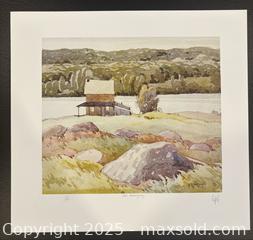 MaxSold Auction: A.J. Casson Group of Seven Hand Signed and Numbered High Quality Print "Lake Kashagawigamog". - Otonabee-South Monaghan (Ontario, Canada) SELLER MANAGED Downsizing Online Auction - Dougall Drive